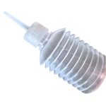 Botella de semen porcino en acordeón