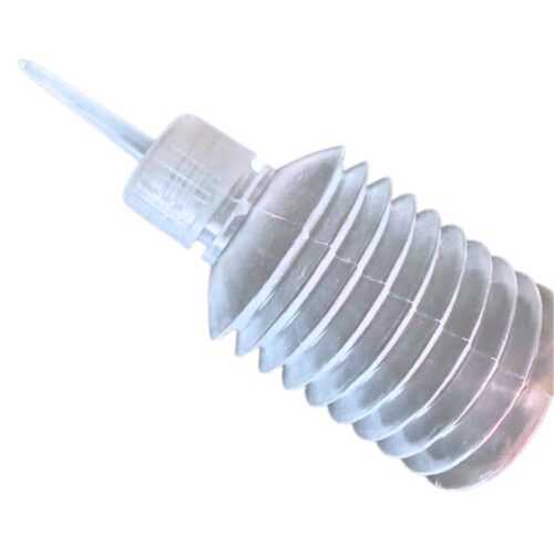 Botella de semen porcino en acordeón