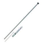 Cánula o aplicador de TE en yeguas, acero inoxidable, para pajillas 0.5