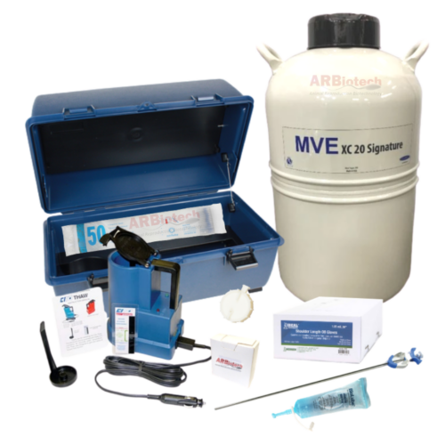 Equipo de Inseminación Artificial bovinos con termo criogénico