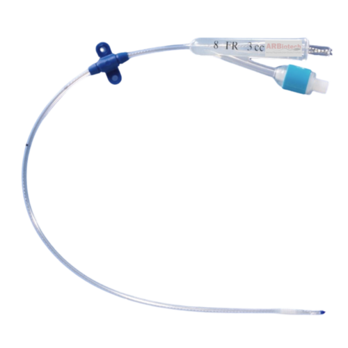 Sonda foley CH8 para colección quirúrgica de embriones