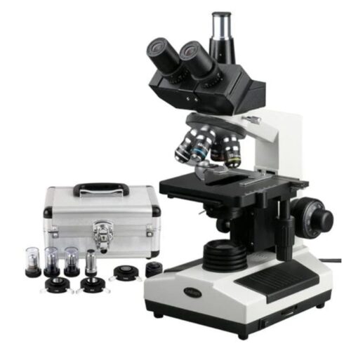 Microscopio compuesto trinocular biológico PH 40X-1600X
