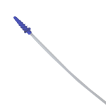 Catéter de Inseminación Artificial porcina Espiral con anillo antireflujo, azul Paq. 25