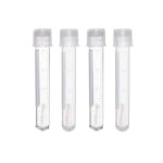 Tubo para  embriones, con tapa, 12 mm x 75 mm, 5 ml, paquete de 25