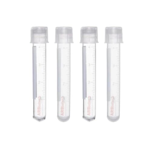 Tubo para  embriones, con tapa, 12 mm x 75 mm, 5 ml, paquete de 25