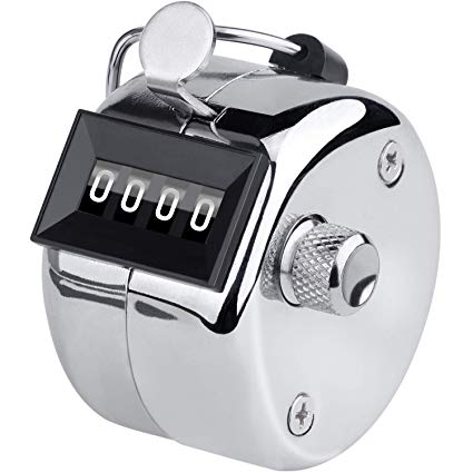 Contador manual de acero inoxidable